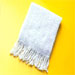 image of Muffler,Scarf - Knit Scarf with Self Fringe