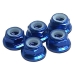 Blue Aluminum Flanged Lock Nut  - Result of Bicycle Lock
