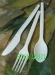 disposable plant starch 7 inch cutlery
