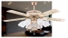 image of DC Ceiling Fan - 60" Ceiling Fan with lighting AC/DC 110v-220v/50hz
