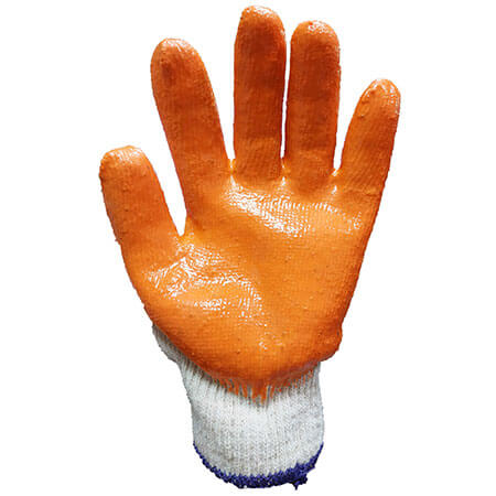 Rubber Palm Cotton Gloves