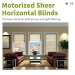 image of Motorized Blinds - Motorized Sheer Horizontal Shades