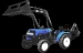 tractor with front loader and backhoe