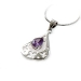 925 Sterling Silver Jewelry Pendant with CZ Stone - Result of bracelet