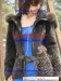 image of Women Clothing - rabbit fur with fox fur top leather coat