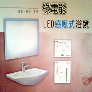 LED inductive bath mirrors