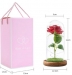 image of Holiday Gift,Holiday Decoration - Gift Box Preserved Flower In Glass Dome led Base