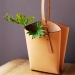 Vegetable Tanned Leather Tote - Result of laser module
