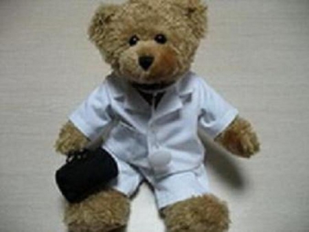 Plush Teddy Bear With Doctor Accessory