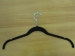 flocked shirt hanger with indents