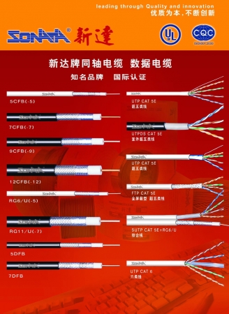 High quality RG 6 coaxial drop cable from China 