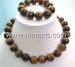 lovley tigereye gemstone necklace with bracelet fo - Result of jewelry