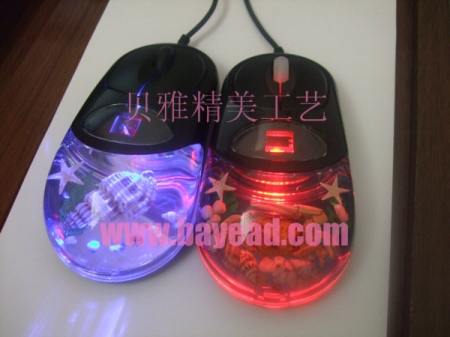 Real Starfish Inside Usb Optical Mouse New Styles,
