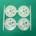 Round pcb board - Result of white sock