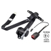 Universal 3 Point Retractable Seat Belts - Result of carabiner clip