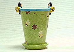 Vase w/ Plate, Frog Design