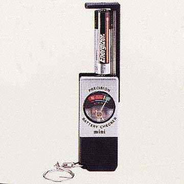 Battery Tester with Key Ring