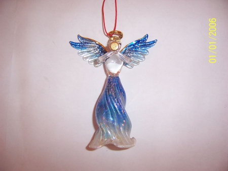 glass angel figurines