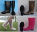 Woman PVC Rain Boots, Colourful Transparent Boots - Result of Horse Knee Boots