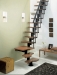image of Ladders - wood-steel staircase (interlocking tubular spine)