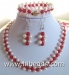 8mm red coral necklace 17" round beads