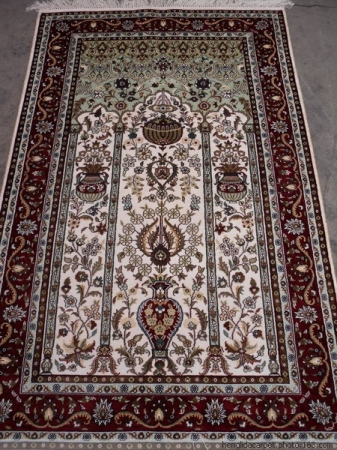 handmade artifical silk carpet 