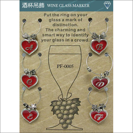 promotional gift metal wine glass clip