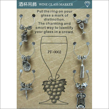 promotional gift metal wine glass clip