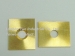 image of Stamping Parts - Rectangular with Cone Hole Plate Brass