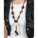 image of Flower Necklace - Brown Necklace
