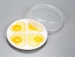 MICROWAVE EGG POACHER W/COVER - Result of microwave