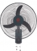 image of Fan - 18inch Wall Oscillating Fan 3 OX Fan Blades
