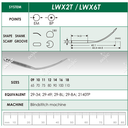 Curved Sewing Needles, LWX2T/LWX6T，LWX1T，LWX3T/LWX4T，LWX5T，LWX25 IEU -  Industrial Sewing Needles, Industrial NeedlesCurved Sewing Needles, Taiwan,  Product, Manufacturer, Supplier, Exporter, www.sewingneedles.org