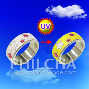 UV Band Ring, Changes Color Under the Sun