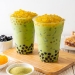 Colored Tapioca Pearls - Result of Mango Yogurt Drink