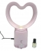 image of Electric Fan - Aromatherapy usb mini bladeless fan (heart-shaped)