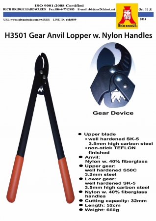 Gear Anvil Lopper w. Nylon Handles