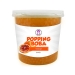 Orange Popping Boba - Result of Boba Tea Drink