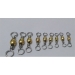 Brass Barrel Swivels - Result of Precision Anodizing
